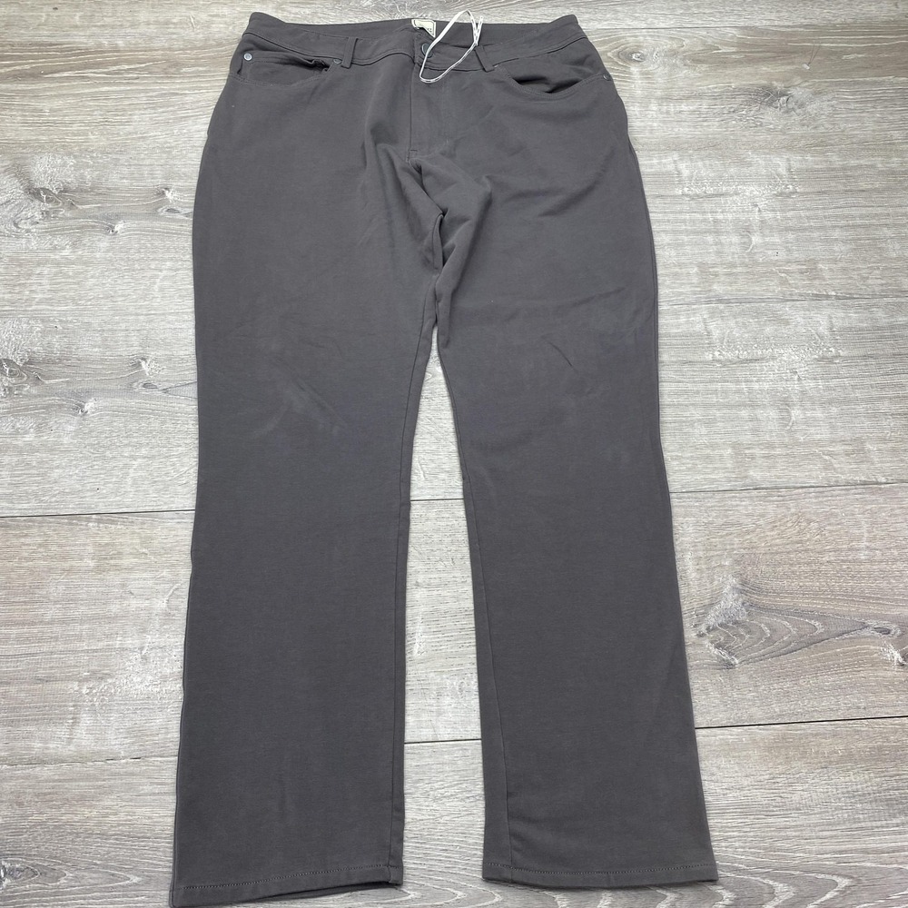 Swet Tailor Pants Mens 33x30‎ Gray Stretch Knit Chino Casual 5 Pocket Travel